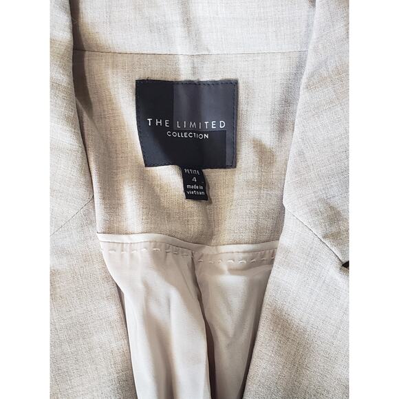 The Limited Collection Light Tan 2 Button Up Long Sleeved Blazer Suit Jacket - Picture 4 of 6